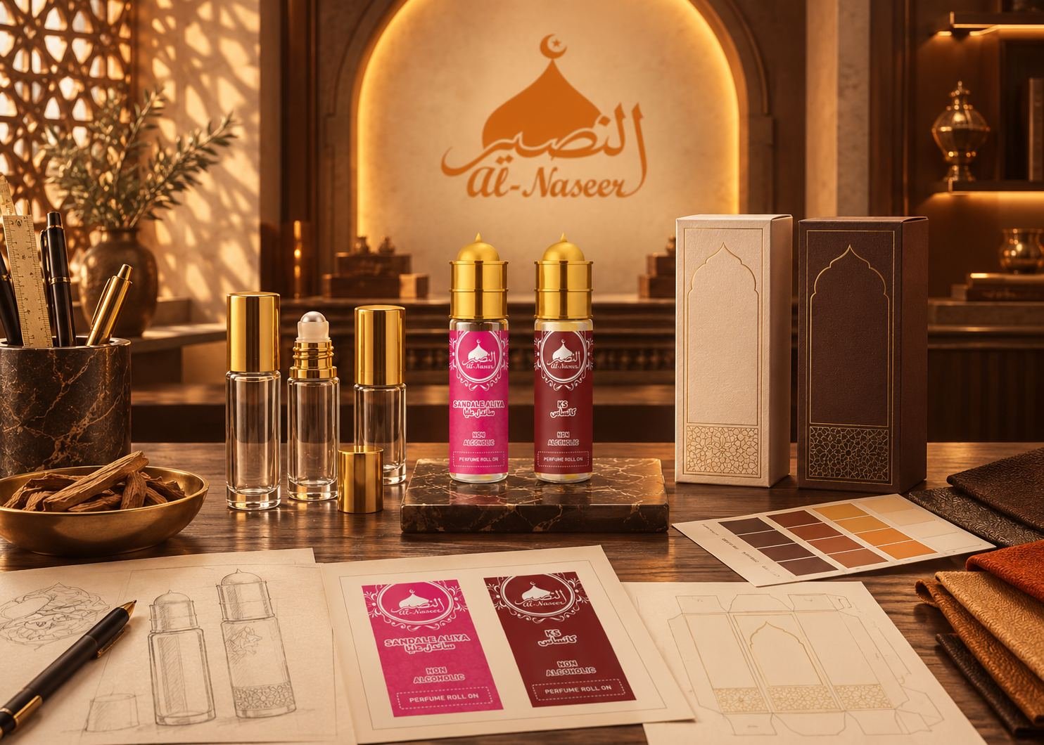 Al Naseer private-label fragrance and packaging studio